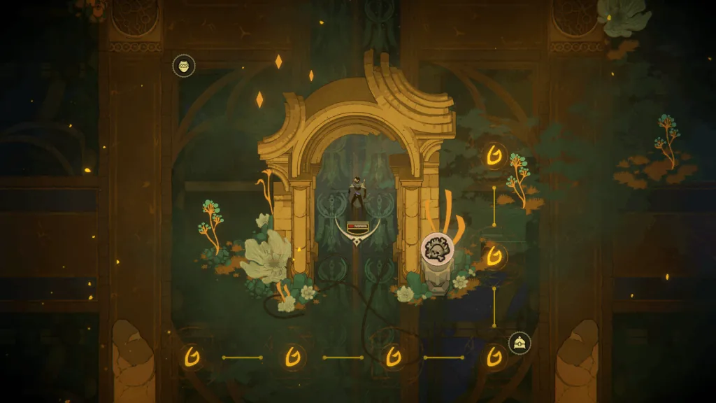 Official 33 Immortals Paradiso secret chamber scene for a map guide